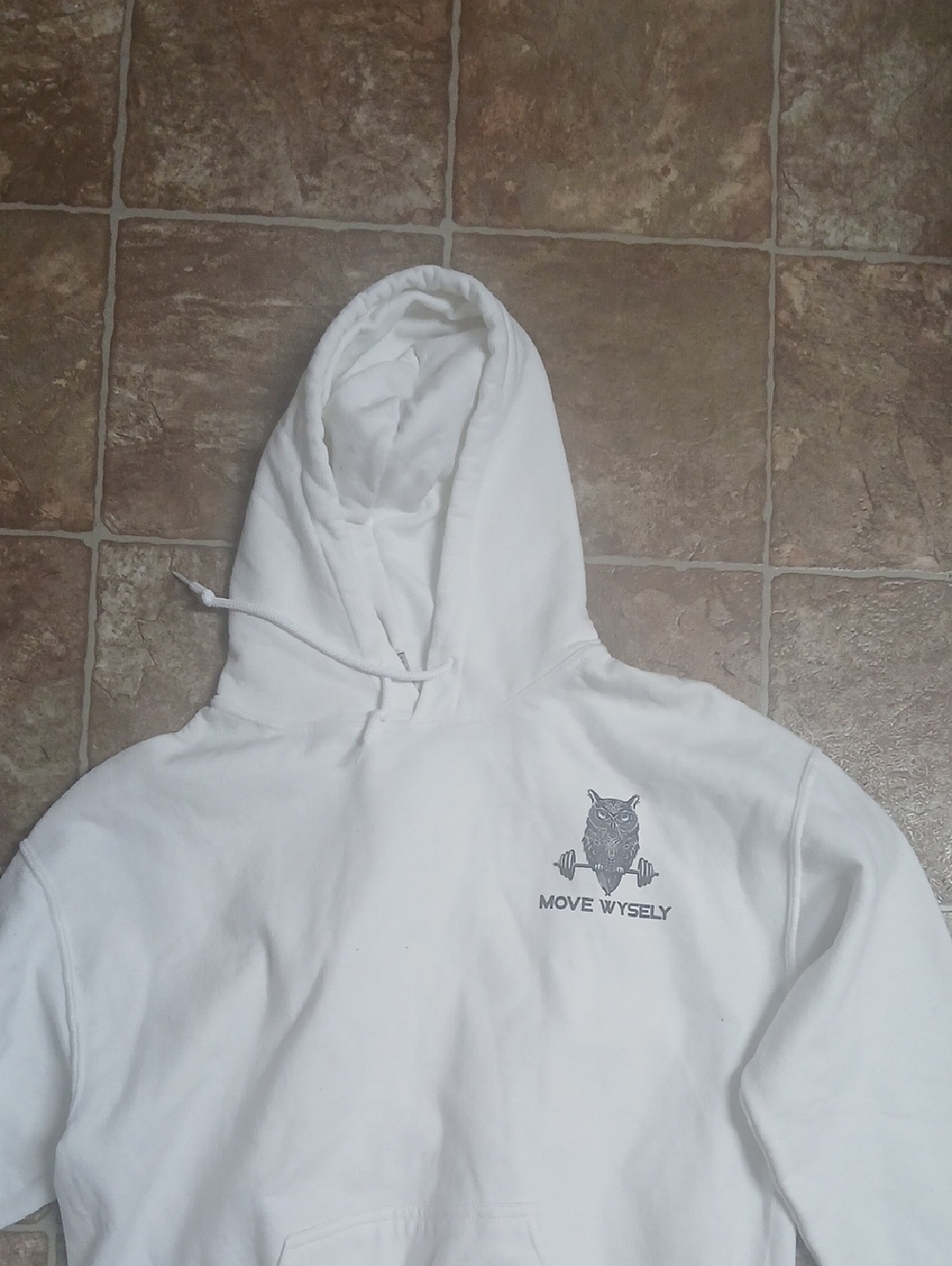 Move Wysely Gildan White Heavy Blend Pullover Hoodie - Picture 2 of 4